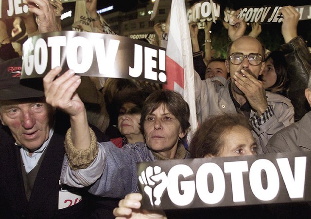 Demonstracije opozicije v Beogradu
