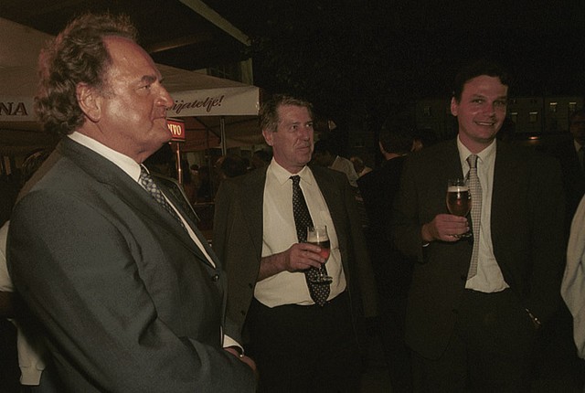Ivan Zidar, Franc Rainer (SCT) in Marjan Podobnik (Telekom)