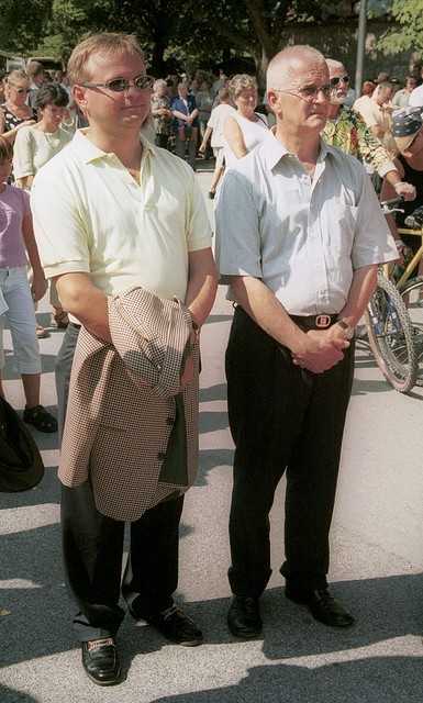 Marko Pogorevc, direktor slovenske policije, in njegov namestnik dr. Andrej Anžič