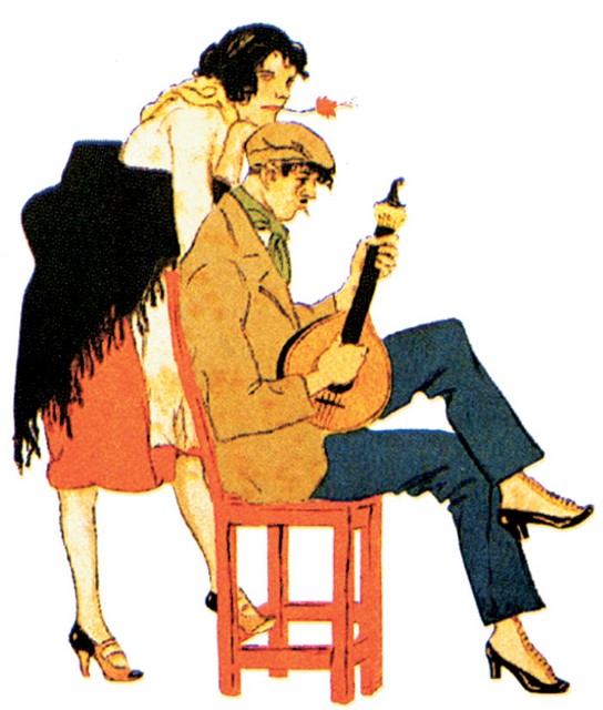 Lizbonski <I>demi-monde</I> okrog 1920 v risarskih očeh