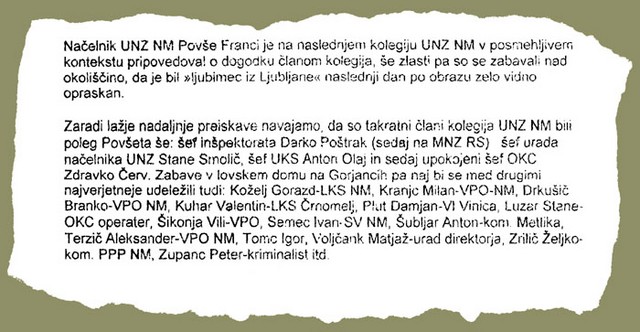 Priče dogodka - iz poročila o poizvedbah detektivske agencije Detektiv