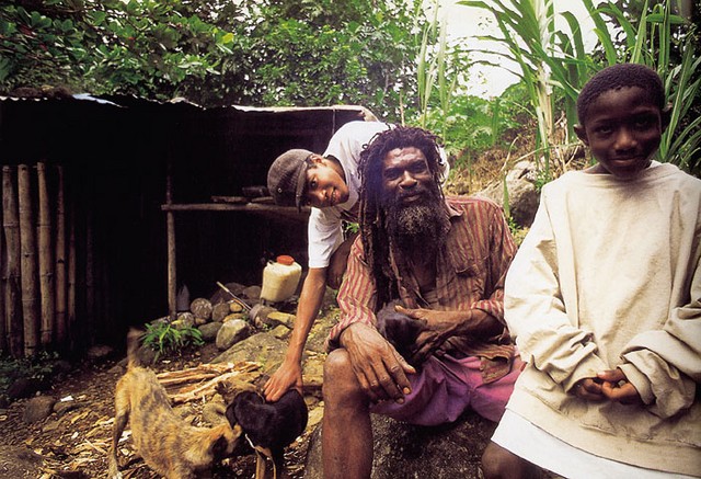 Rastafari oče s sinovoma