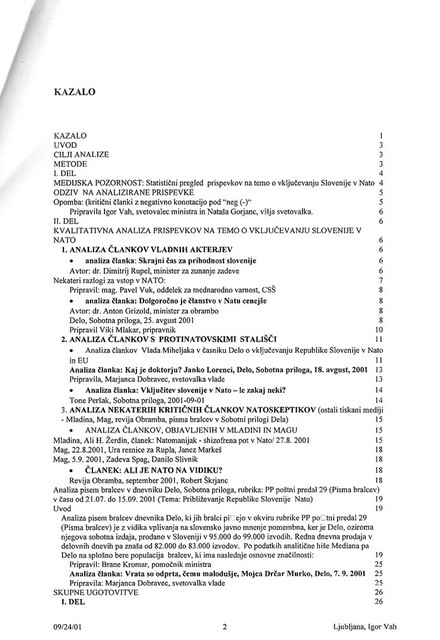 Naslednja analiza od 1. avgusta do 9. septembra 2001
