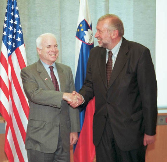 Senator John McCain in Dimitrij Rupel