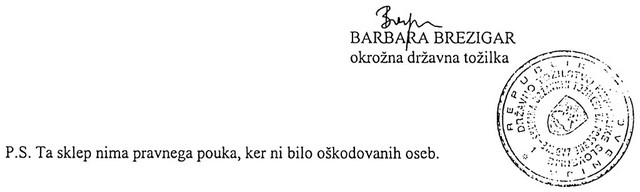Poslušna Barbara - zavržba ovadbe proti Mitji Kunstlju iz leta 1997