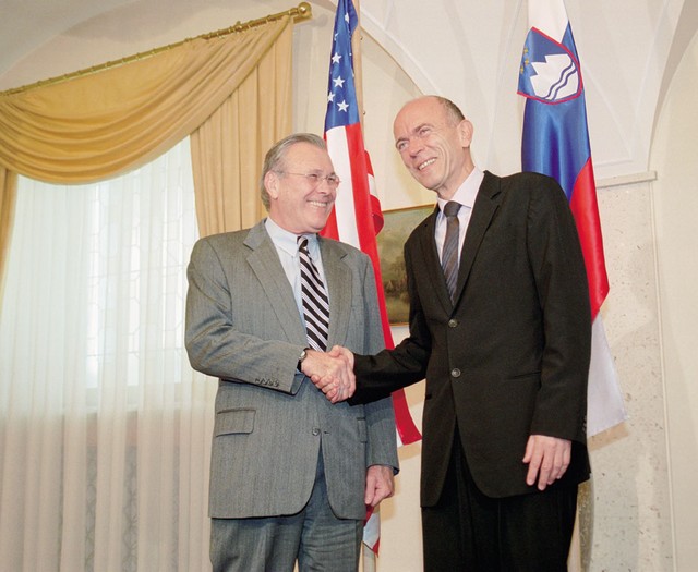 Rumsfeld in predsednik