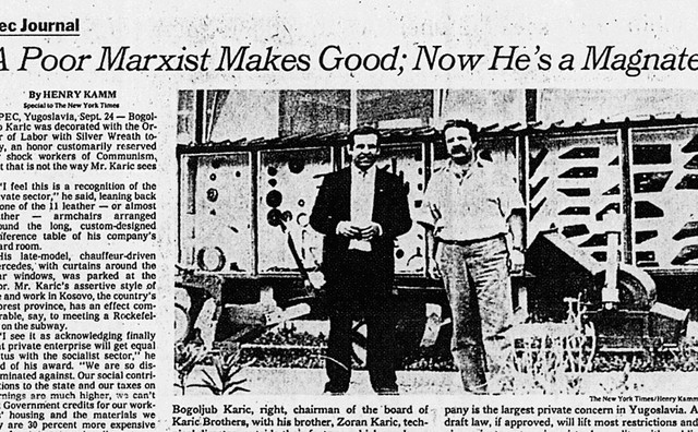 Članek v New York Timesu leta 1988
