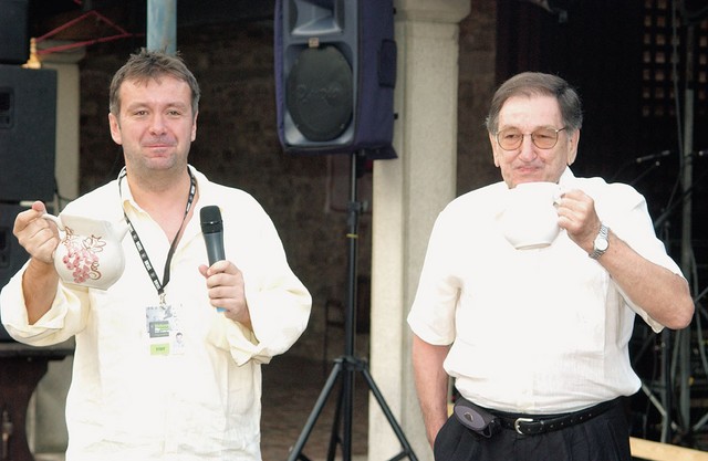 Igor Mirković, PR festivala in Relja Bašić, slavljenec festivala pijeta belo