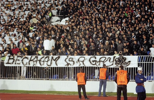 Na tekmi Partizan : Real v Beogradu