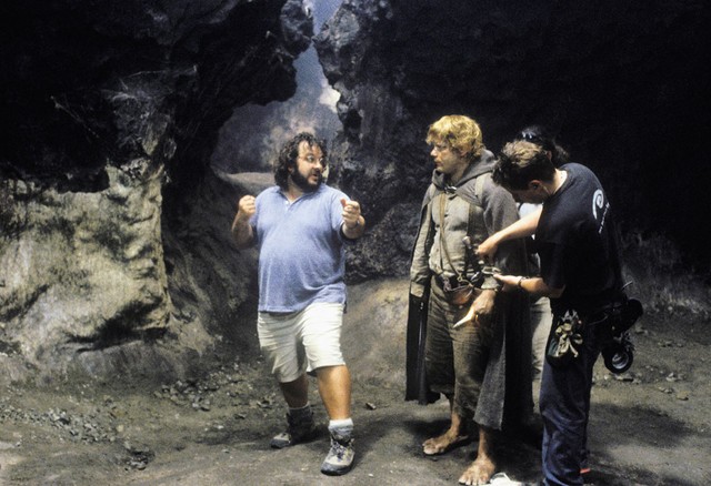 Režiser Peter Jackson in Sean Astin, ki v filmu igra lik Sama