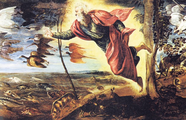 Jacopo Tintoretto: Stvarjenje živali, 16. stoletje