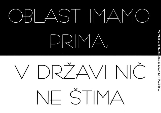 Anonimna razglednica pomladnih podpornikov