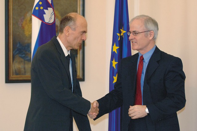 Aidan White pri slovenskem predsedniku