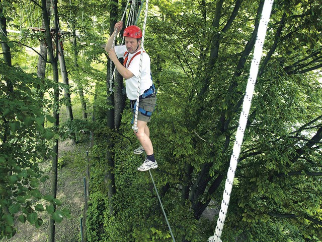 Kravji repki, oporna točka pri hoji po jeklenici