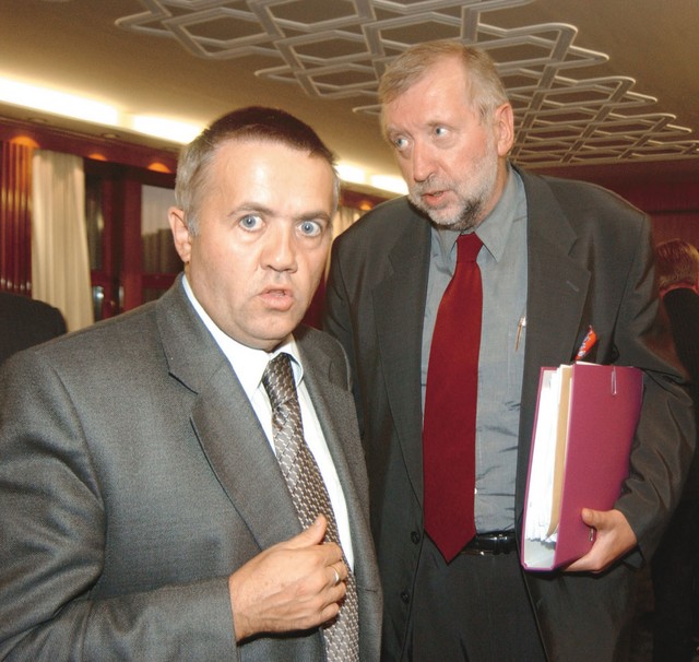 Franc Pukšič in Dimitrij Rupel