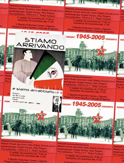 Partizanske plakate so prekrili fašistični