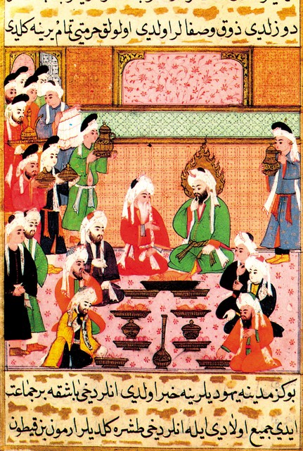 Čeprav islam prepoveduje upodobitve živih bitij, je mogoče v islamski umetnosti najti tudi upodobitve Mohameda