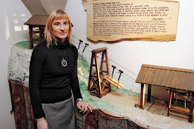Barbara Šoster Ruter, direktorica Muzeja gozdarstva in lesarstva v Nazarjah