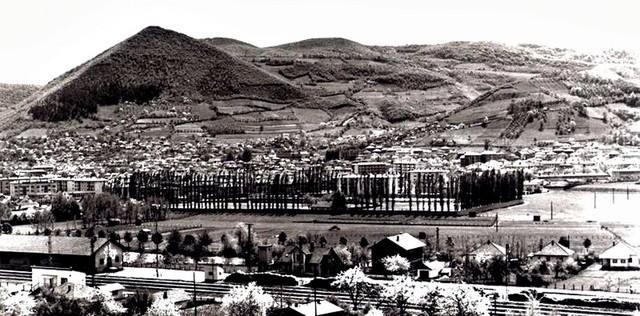 Visoko s hribom Visočica leta 1954