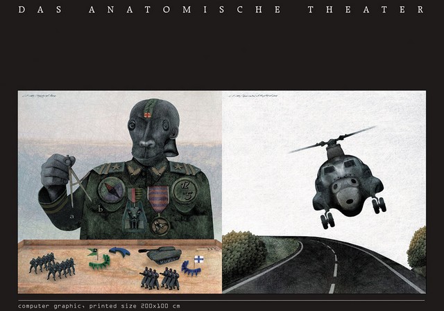 Slika iz knjige <I>Das Anatomische Theater </I>- vizualne anatomije 20. stoletja