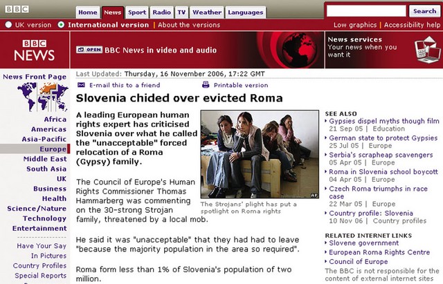 Spletna stran BBC