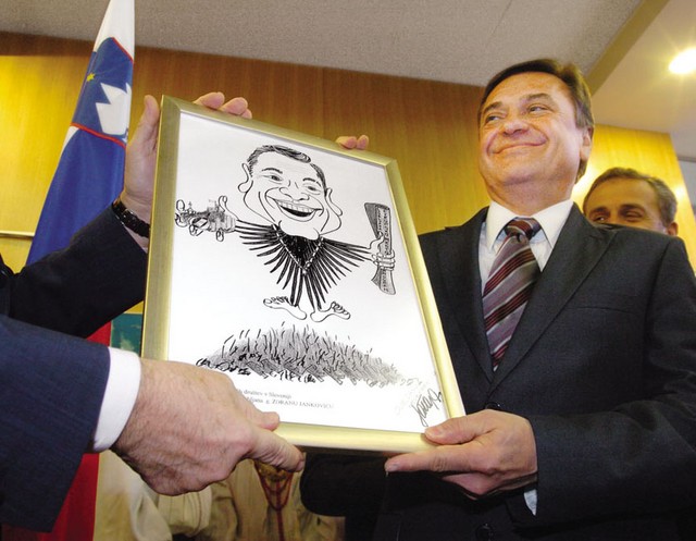 Zoran Janković s svojo karikaturo