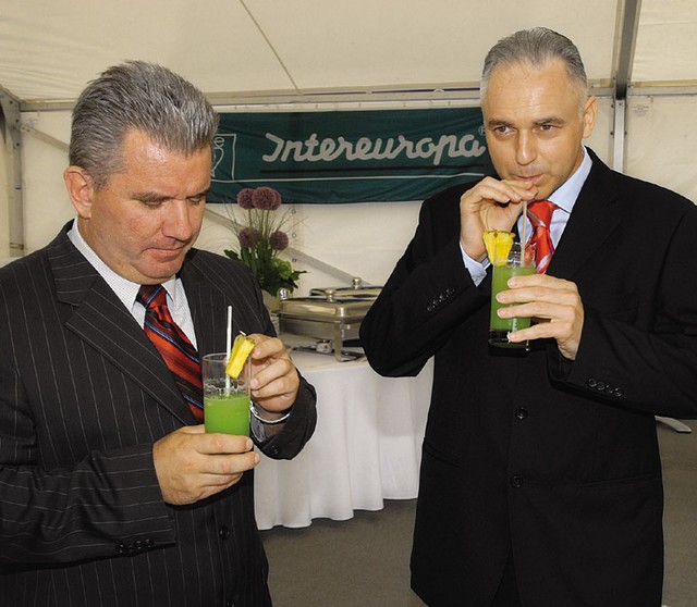 Minister Andrej Vizjak in Andrej Lovšin, predsednik uprave Intereurope