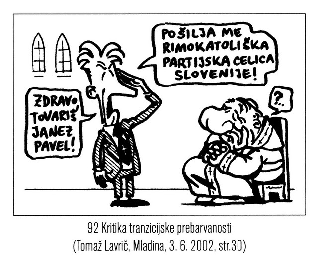 Kritika tranzicijske prebarvanosti, Tomaž Lavrič, Mladina, 3.6.2002