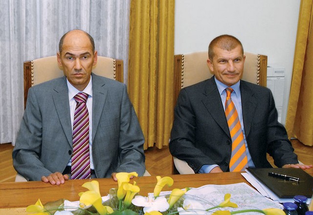 Premier Janša in minister Mate