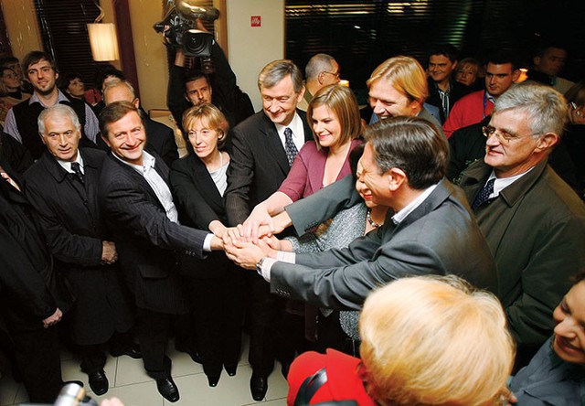 Podporniki kandidature predsedniškega zmagovalca