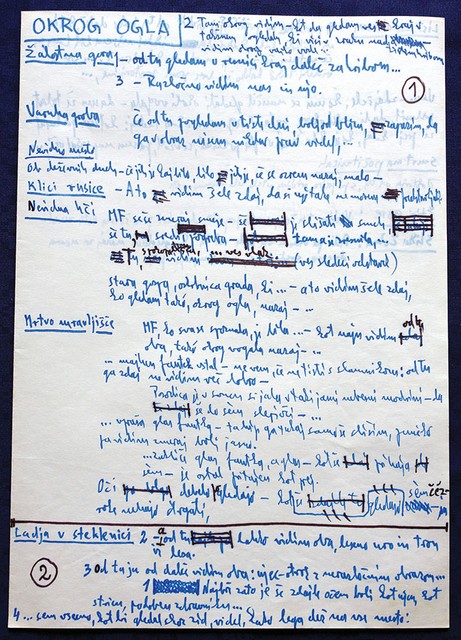 Del načrta za nedokončani roman Rhombos (1989)
