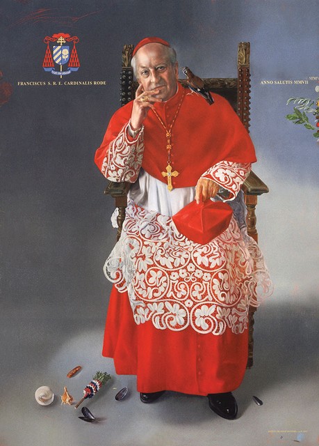 Rudi Španzel si je 'velikonočnega kardinala' zamislil v podobi dobrohotnega misleca