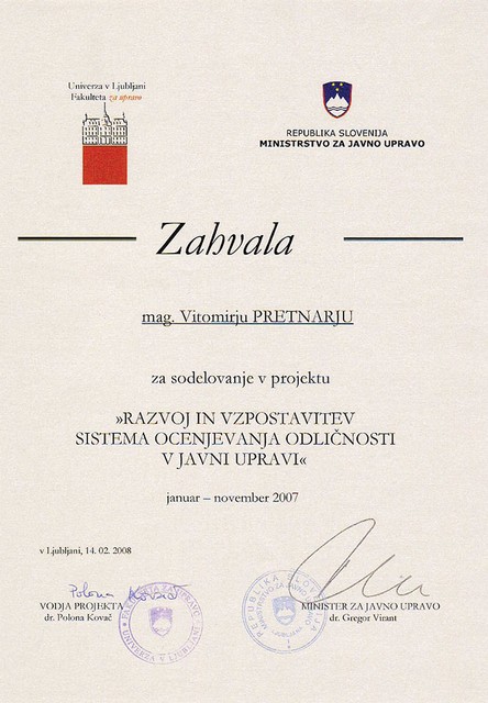 Zahvala ...