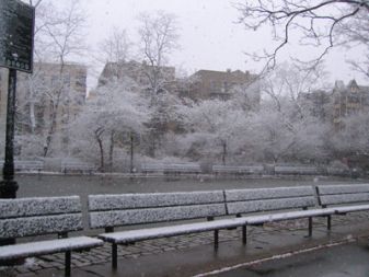 Prvi pomladni dan v New Yorku je, tako kot marsikje drugod po severni polobli, zaznamovalo prav nič pomladno vreme, nizke temperature, veter in padavine