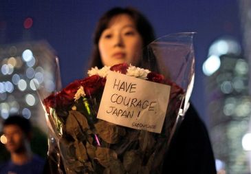 Greenpeaceov šopek rož za Japonsko