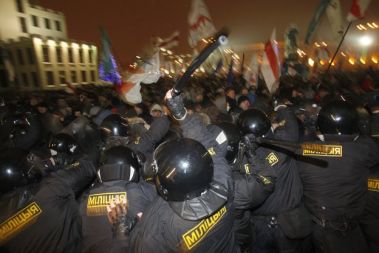 Prednovoletno dogajanje v beloruskem Minsku