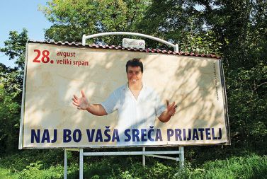 Volilni plakat užaljenega poslanca