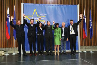 Sedmerica slovenskih evropskih poslancev (brez dodatne  Mazej-Kukovičeve)