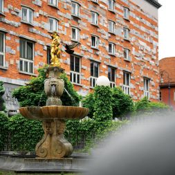 Neptunov vodnjak v Ljubljani, foto Matevž Paternoster, Fotodokumentacija MGML.
