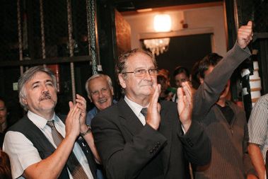 Ravnatelj ljubljanske Drame Ivo Ban na slovesnosti ob nastopu mandata leta 2008
