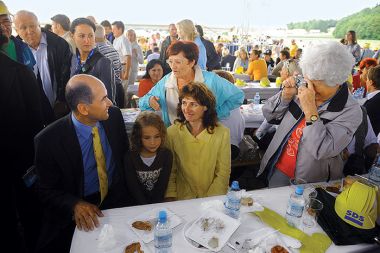 Skupinski portret s predsednikom za našo drago babico