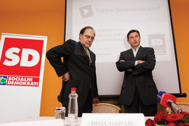 Nadminister Mitja Gaspari in predsednik vlade Borut Pahor