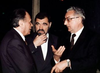 Hrvaško vodstvo leta 1991: Josip Manolić, Stipe Mesić in Franjo Tuđman