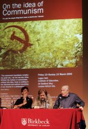 Tovariši in tovarišice, zaupajte filozofiji: Michael Hardt, Slavoj Žižek in Alain Badiou