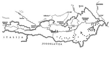 Poskus št. 2 Naselja na južnem Koroškem, ki so po letu 1977 na podlagi uredbe večinoma dobila dvojezične krajevne napise. Skupaj 91 napisov. 