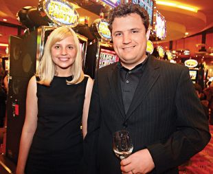 Damjan Koletnik z ženo v Casinoju Mond v Šentilju, decembra 2007