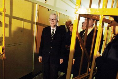 Nekdanji minister Lovro Šturm med obiskom zapora