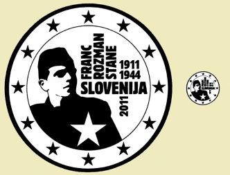 Partizan na spominskem kovancu