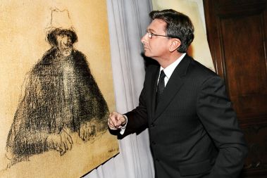 Premier Pahor na razstavi Zorana Mušiča v Benetkah