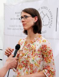 Grofica Bettina Bernadotte, predsednica fundacije, ki pripravlja vsakoletno srečanje nobelovcev v Lindauu